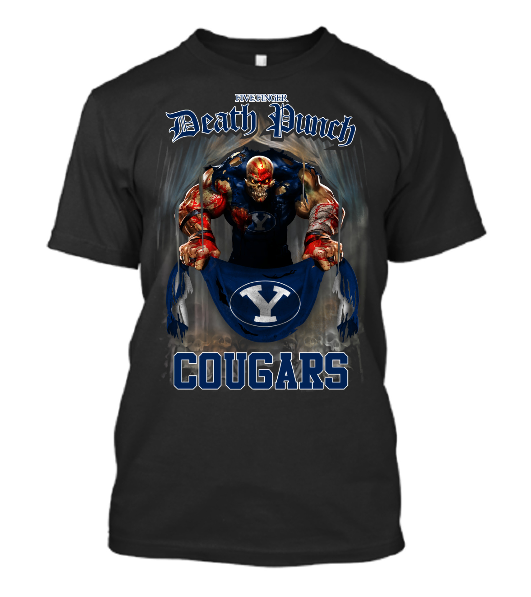 Five Finger Death Punch Byu Cougars T-Shirt