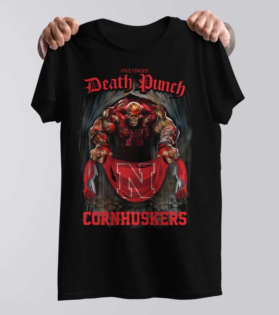 Five Finger Death Punch Nebraska Cornhuskers T-Shirt