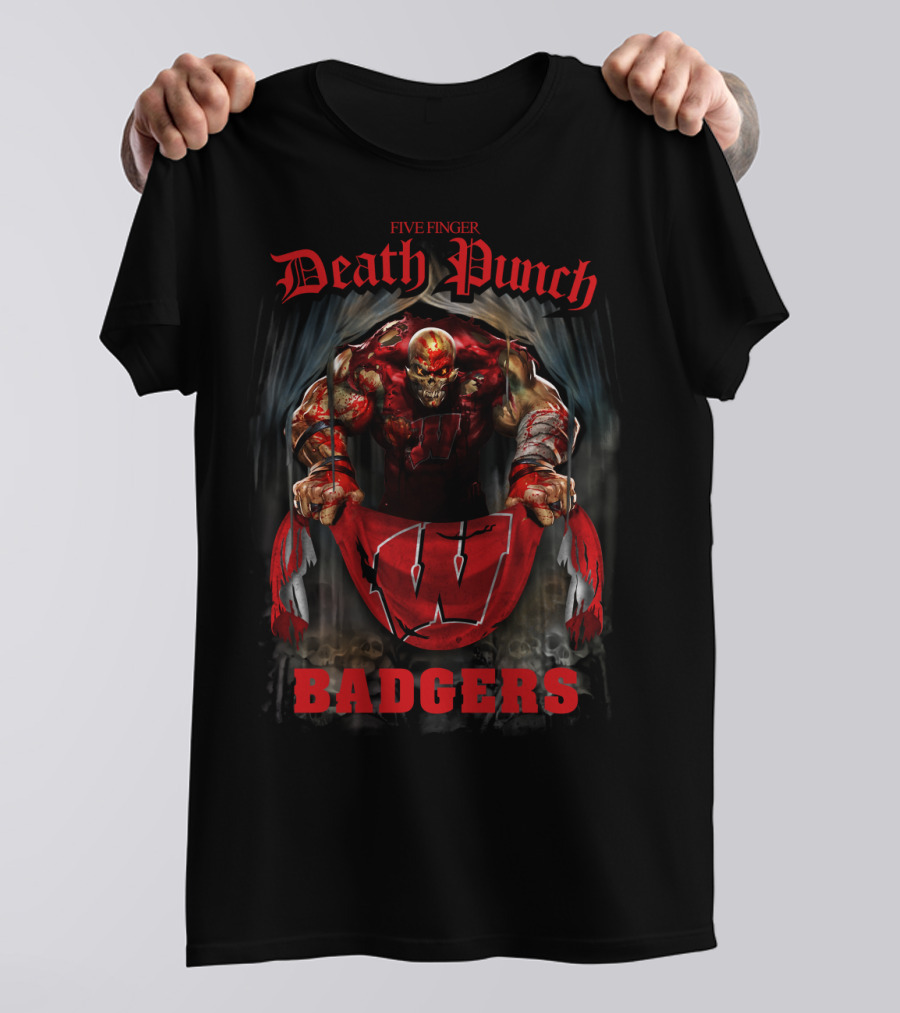 Five Finger Death Punch Wisconsin Badgers T-Shirt