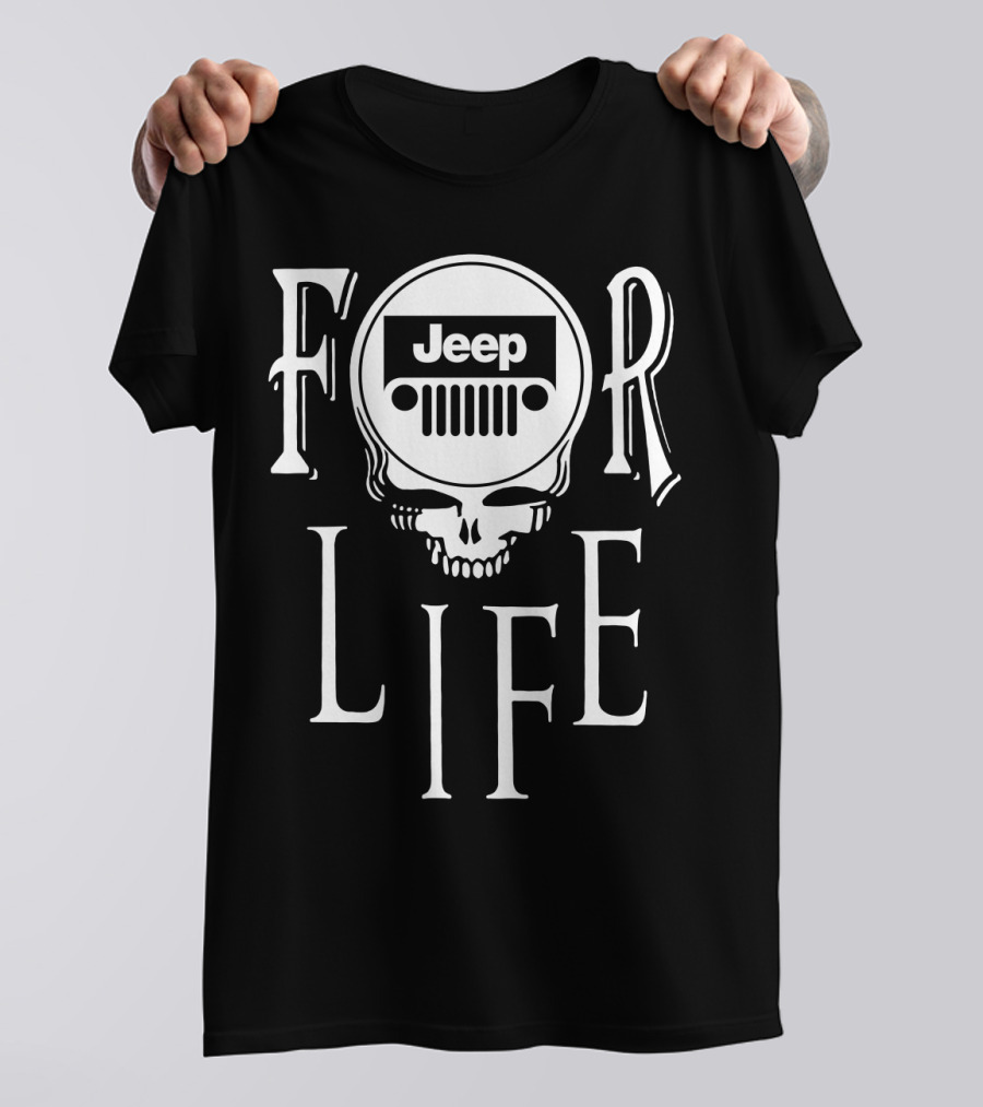 Jeep Grateful Dead Skull For Life T-Shirt