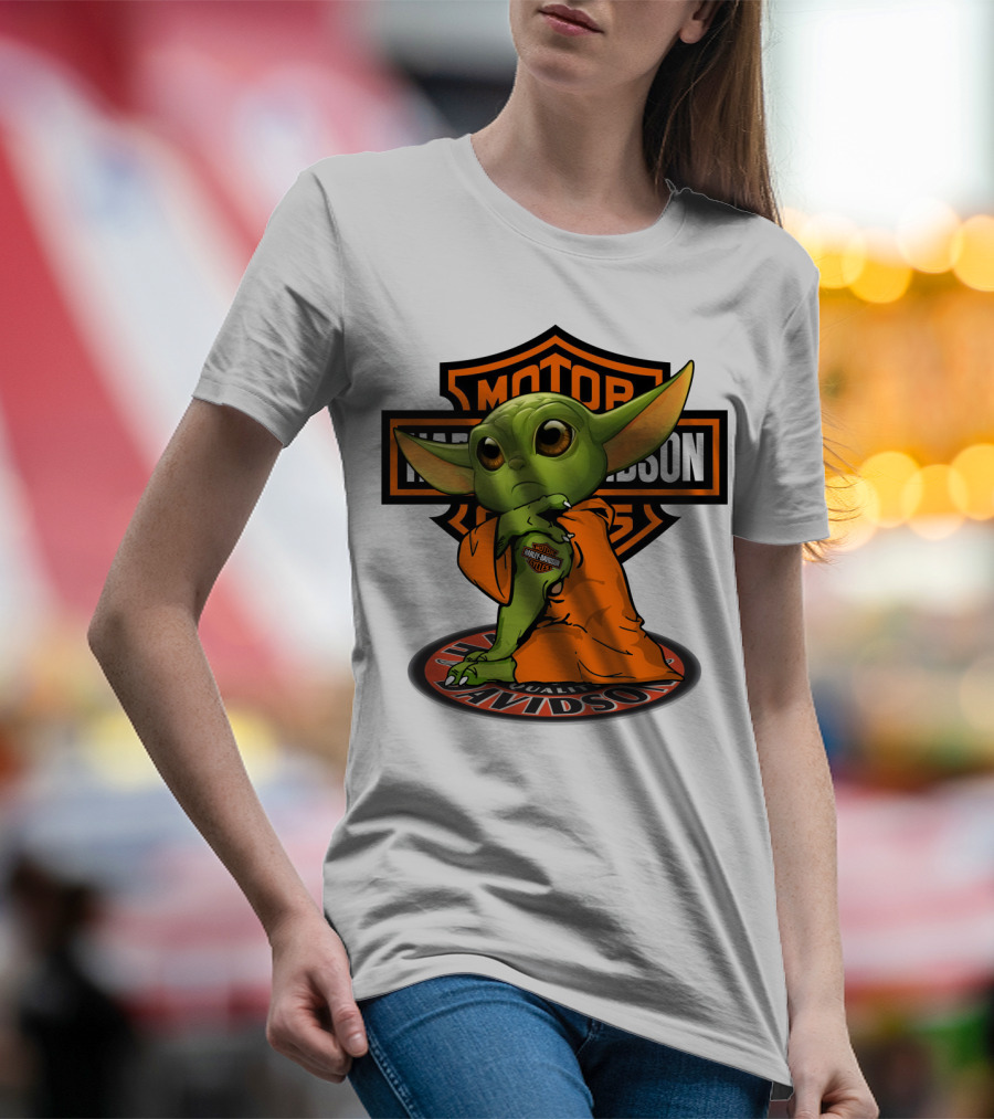 Harley Davidson Yoda Motorcycles T-Shirt
