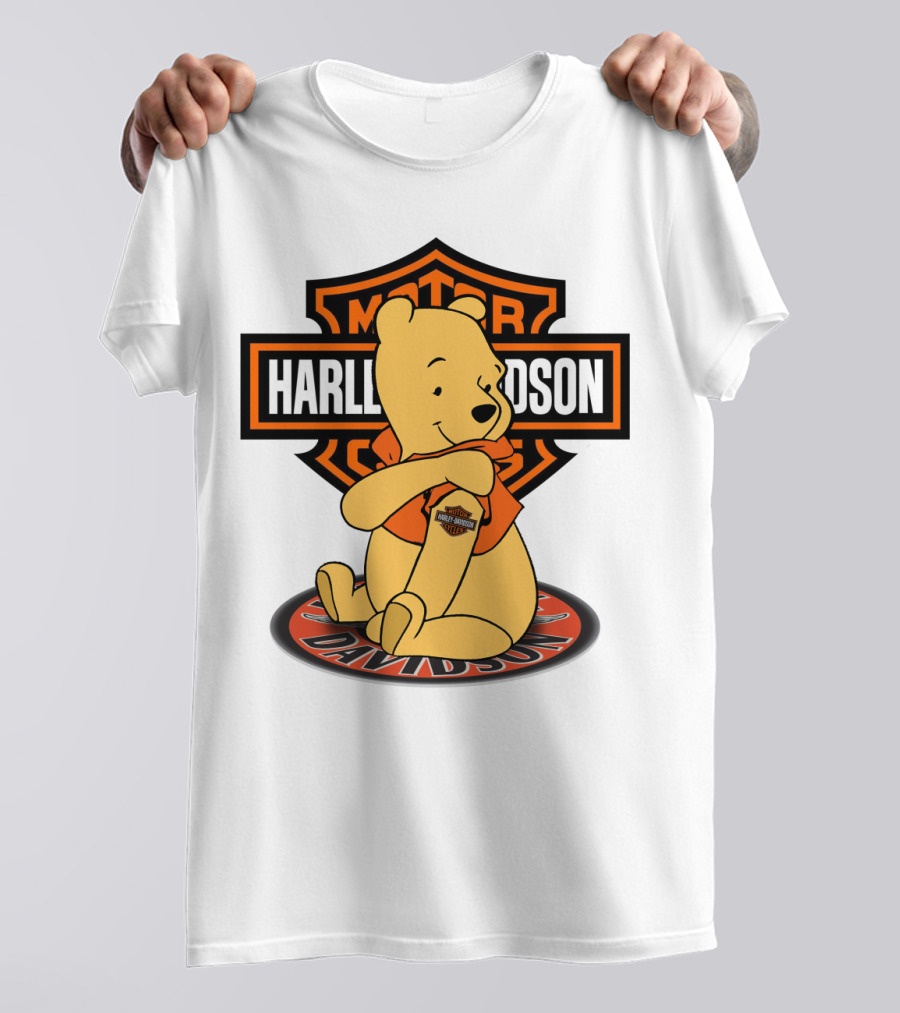 Harley Davidson Pooh Bear Iconic Motor Style T-Shirt