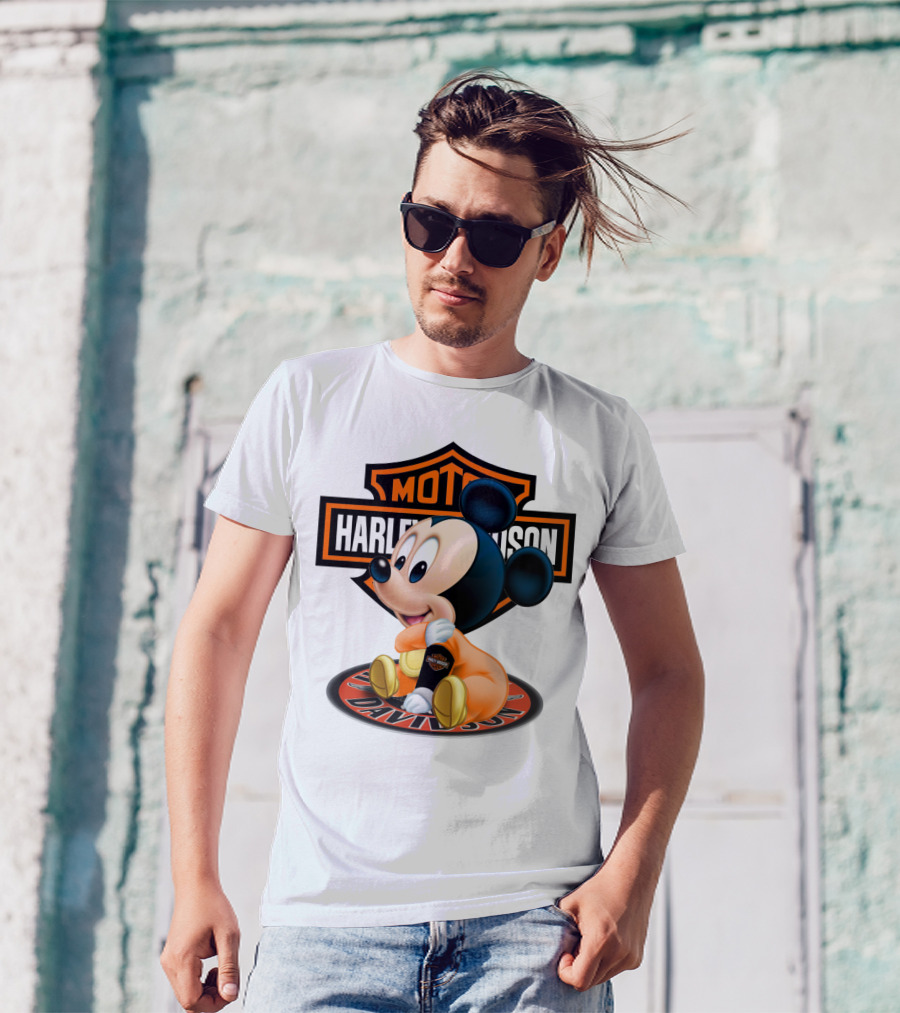 Harley Davidson Moto Mickey Mouse T-Shirt