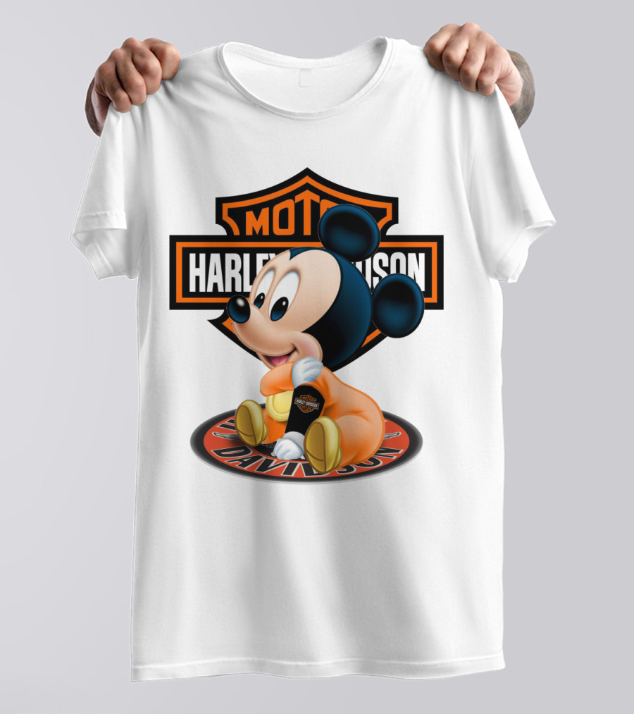 Harley Davidson Moto Mickey Mouse T-Shirt