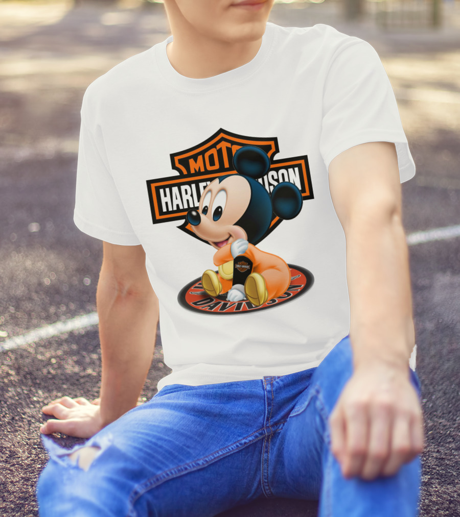 Harley Davidson Moto Mickey Mouse T-Shirt