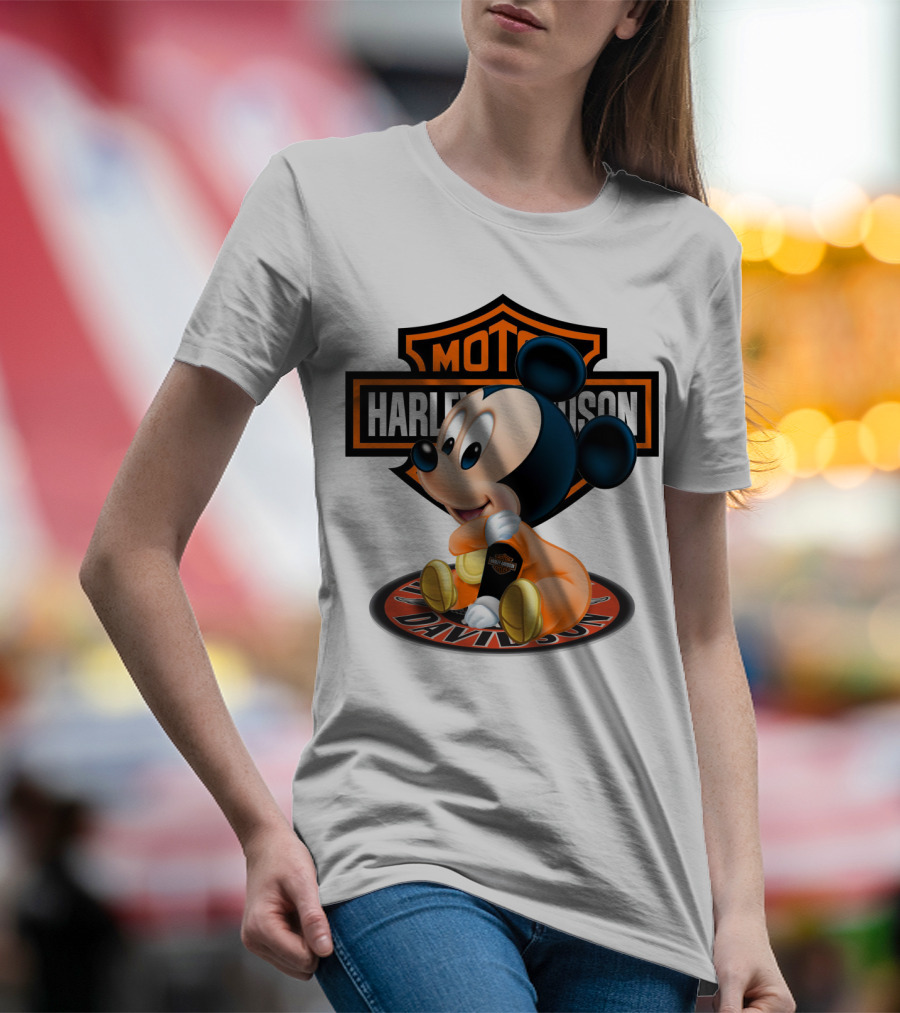 Harley Davidson Moto Mickey Mouse T-Shirt
