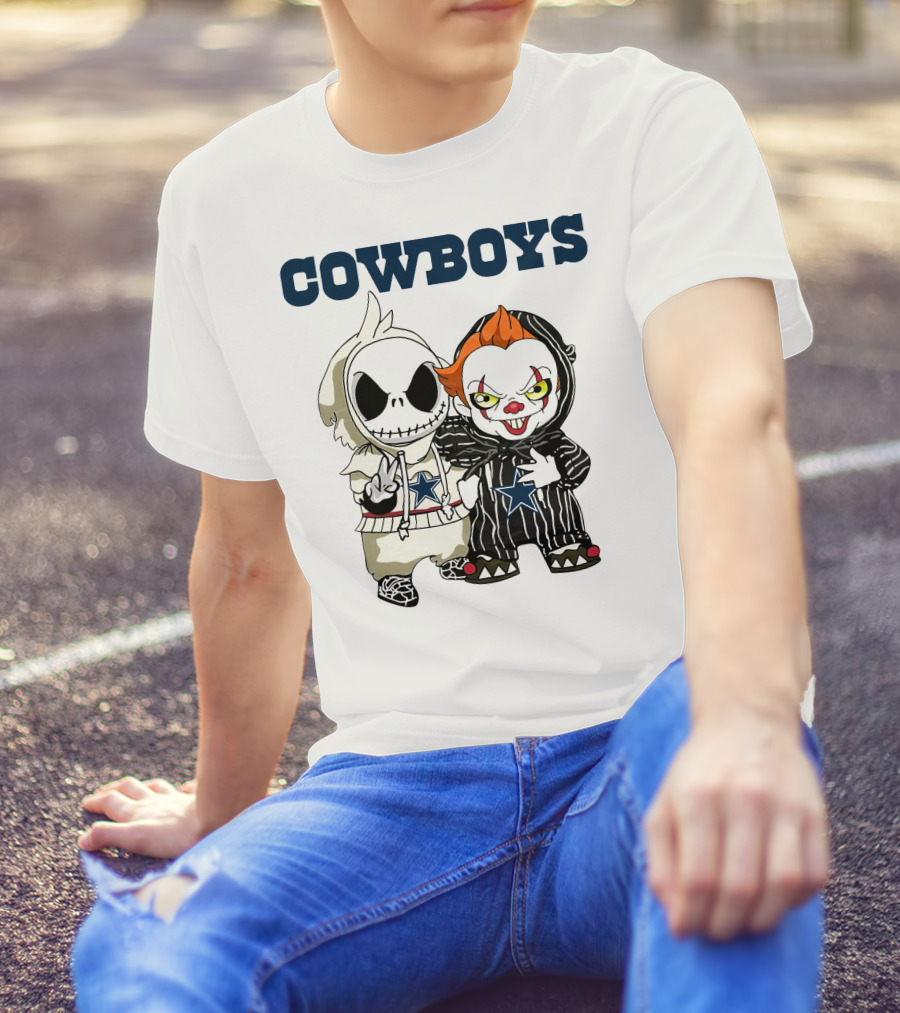 Cowboys Disney NFL Halloween Characters T-Shirt
