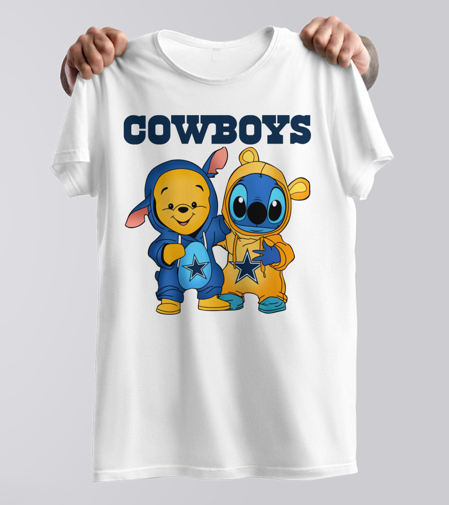 Cowboys Pooh Stitch Outfit T-Shirt
