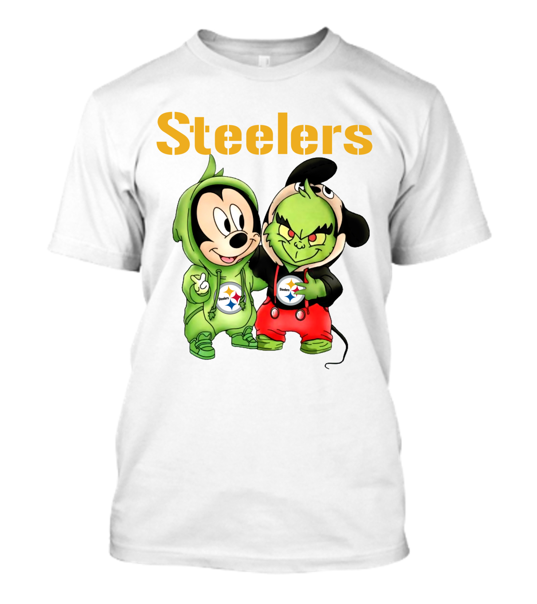 Steelers Mickey And Grinch T-Shirt