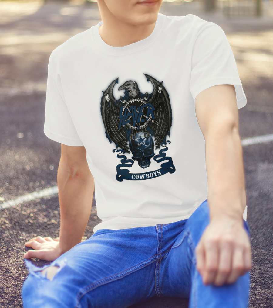 Slayer Cowboys Skull With Eagle And Star T-Shirt