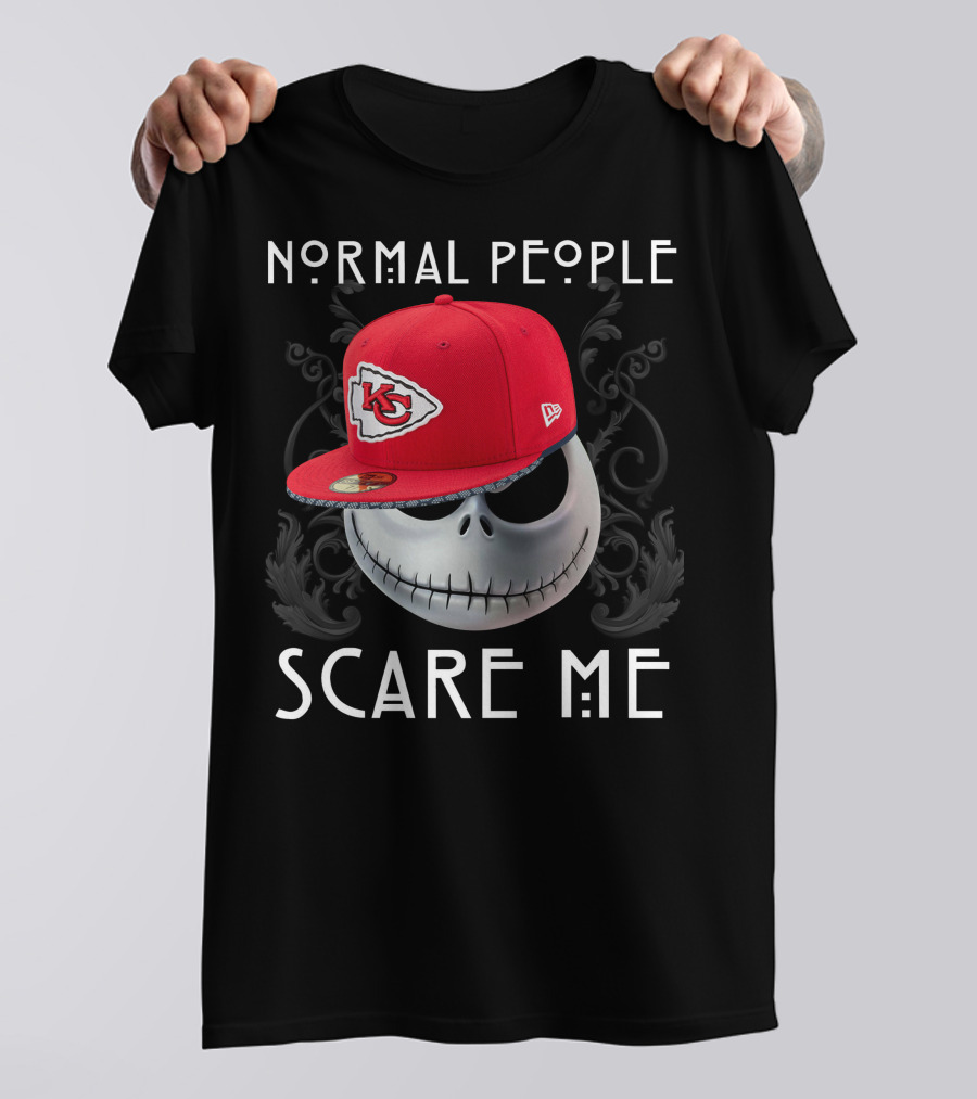 Normal People Scare Me Kansas City Chiefs Hat T-Shirt