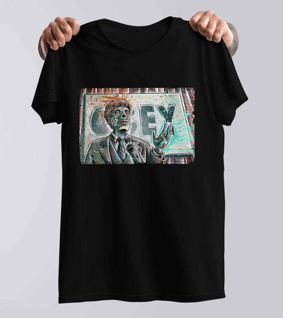 They Live Movie Obey Alien Politician T-Shirt