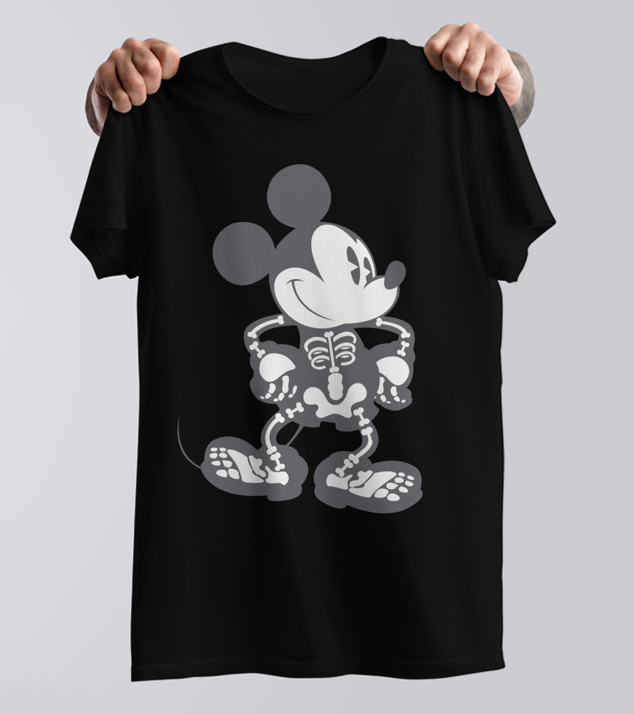 Mickey Mouse Skeleton Halloween T-Shirt
