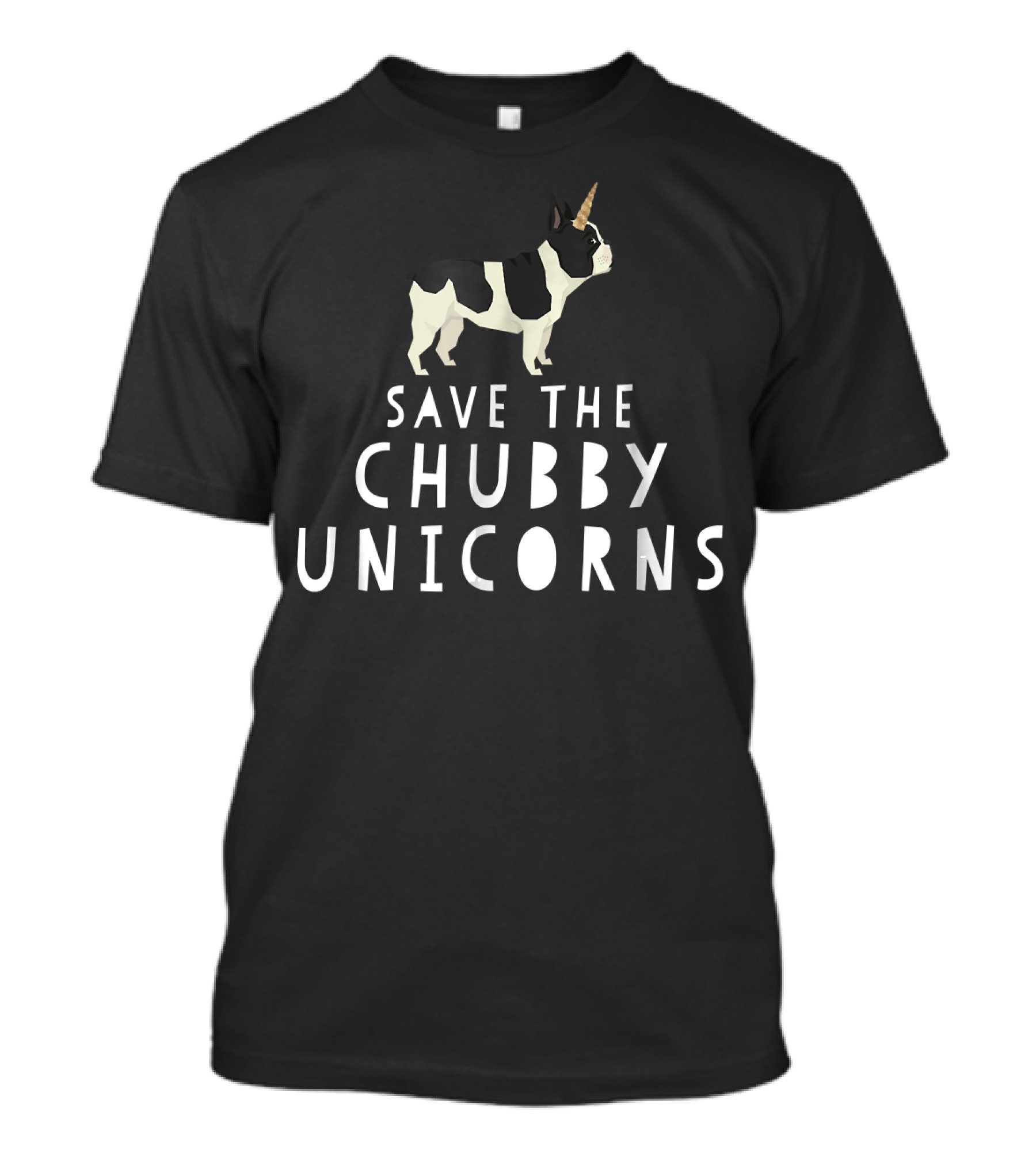 Funny Save The Chubby Unicorns French Bulldog T-Shirt