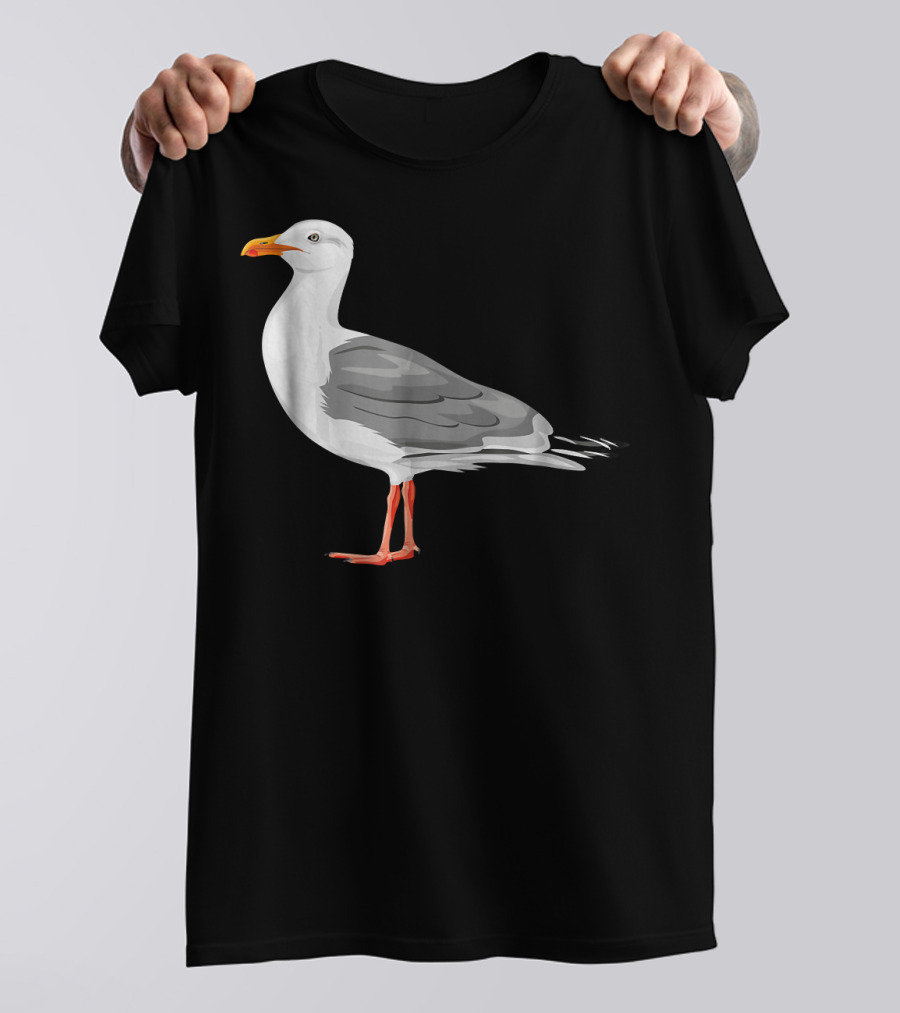 Funny Seagull Ocean Lover Coastal Bird T-Shirt