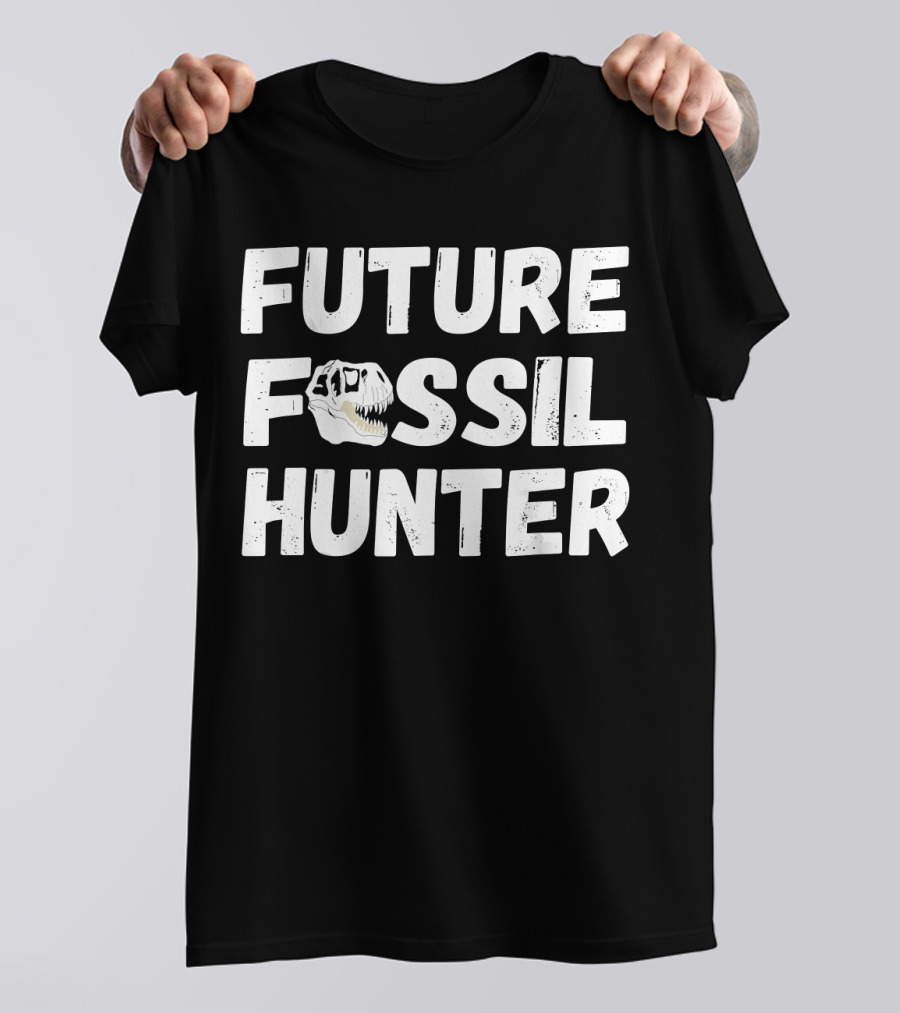 Future Fossil Hunter Dinosaur Archeologist T-Rex Skull T-Shirt