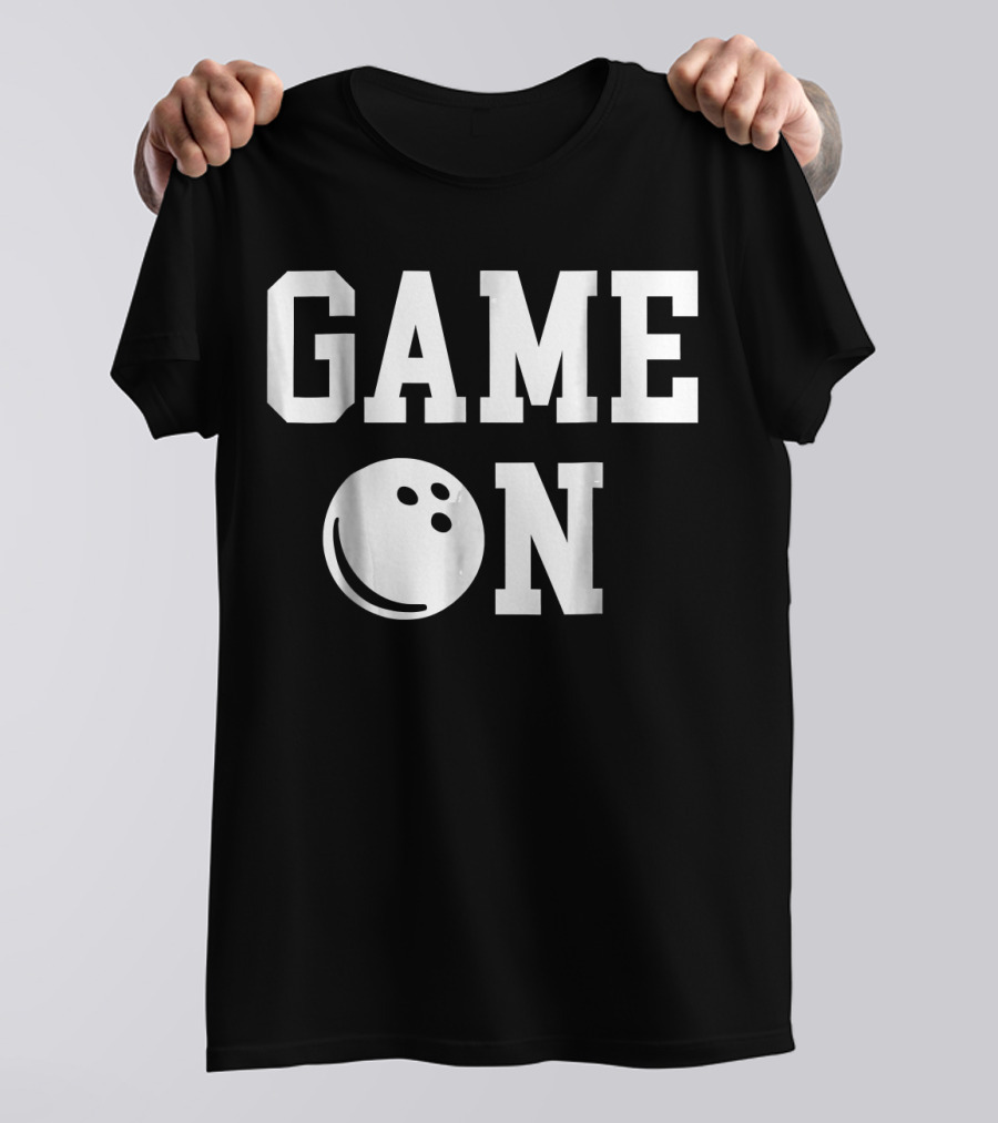 GAME ON Bowling Ball Icon Strike T-Shirt