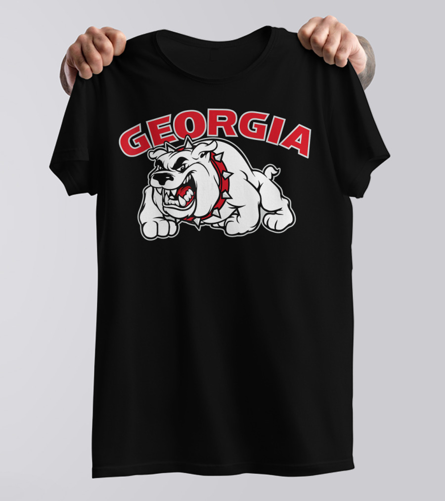 Georgia Bulldogs Aggressive Mascot Bulldog T-Shirt
