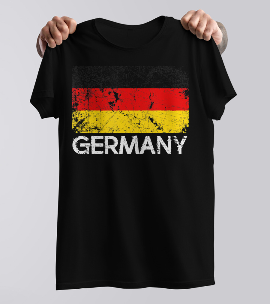 German Flag Vintage Germany Black Red Yellow Classic T-Shirt