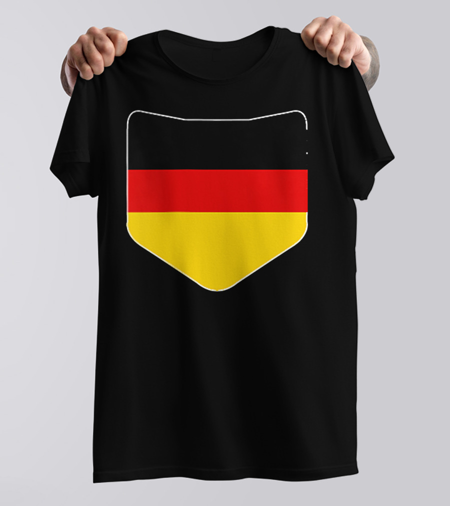 Germany Flag Pocket Print Country Emblem German Colors T-Shirt