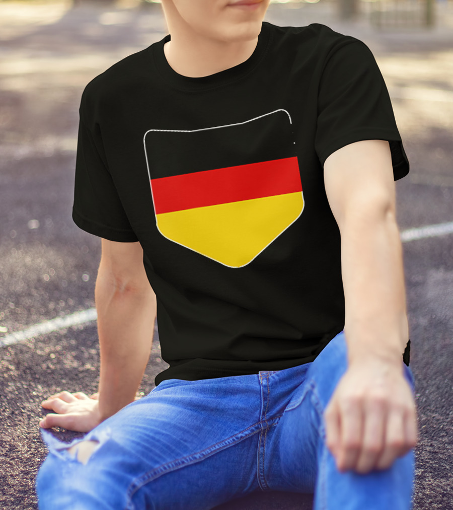 Germany Flag Pocket Print Country Emblem German Colors T-Shirt