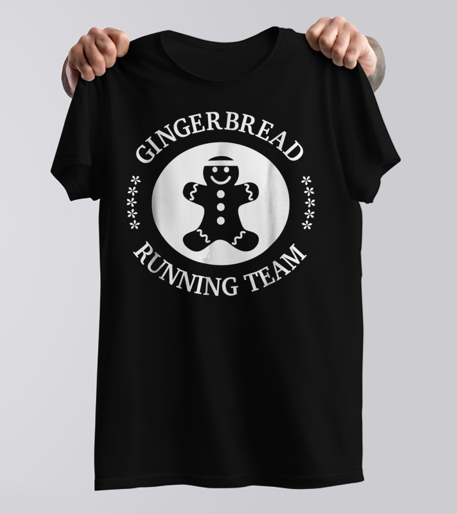 Gingerbread Running Team Holiday Cookie Squad T-Shirt