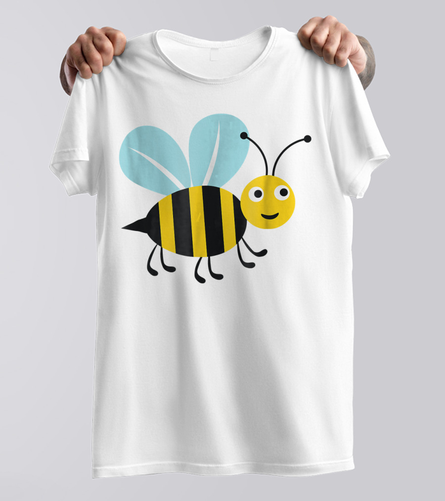 Happy Honey Bee Cute Cartoon T-Shirt