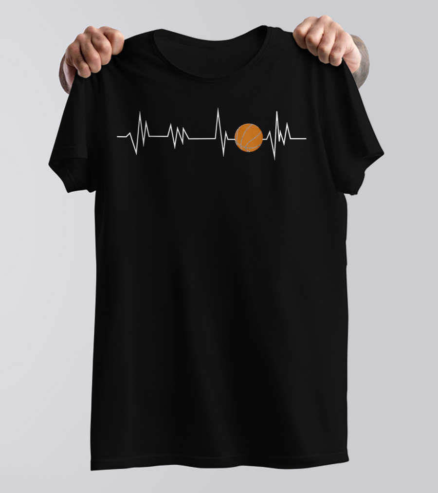Heartbeat Basketball Sport Ath Ball T-Shirt