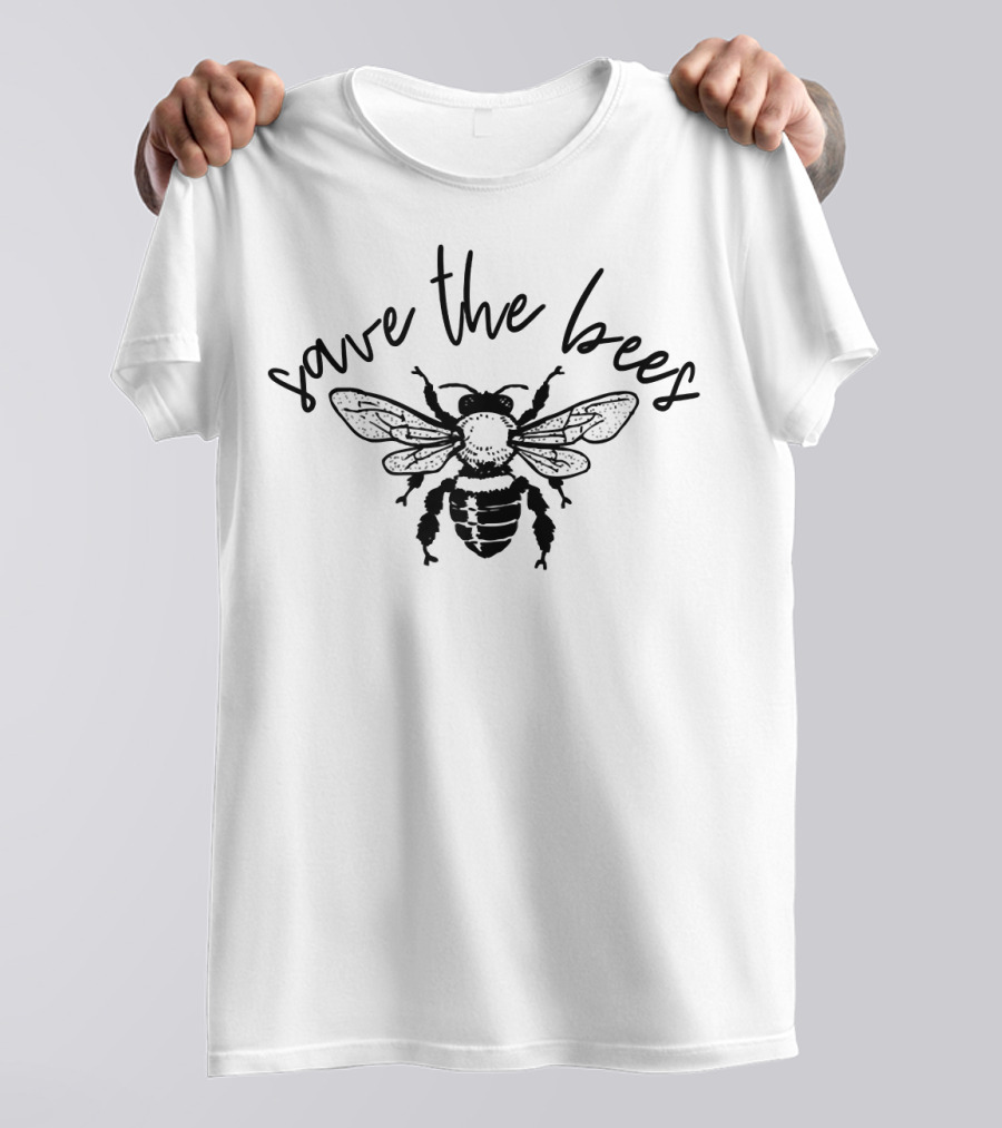 Save The Bees Vintage Conservation Bohemian T-Shirt