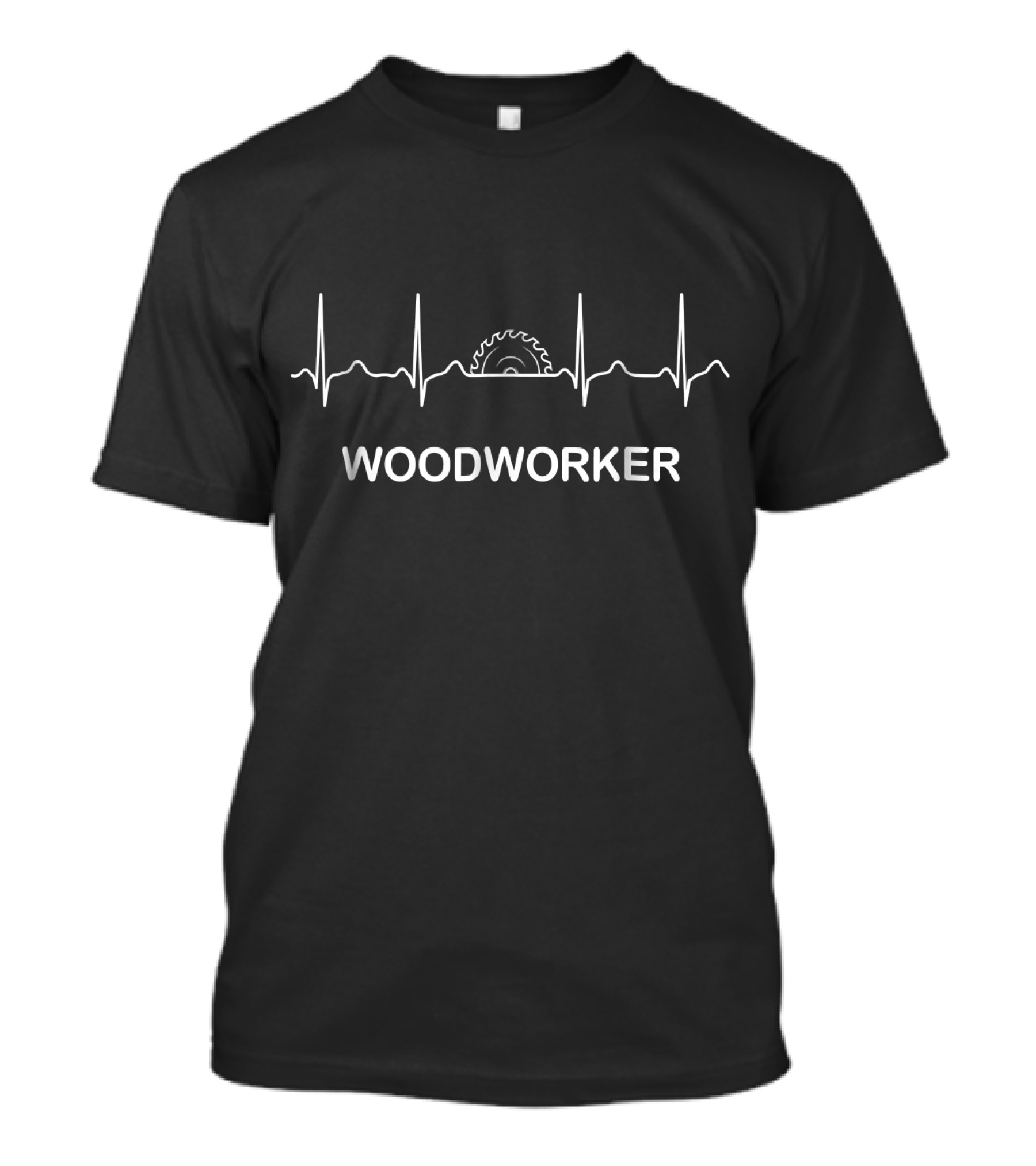 WOODWORKER Heartbeat Saw Blade T-Shirt