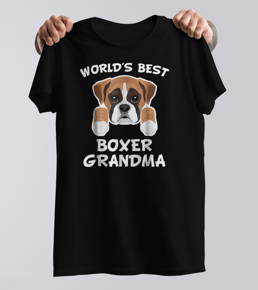 World's Best Boxer Grandma Dog T-Shirt