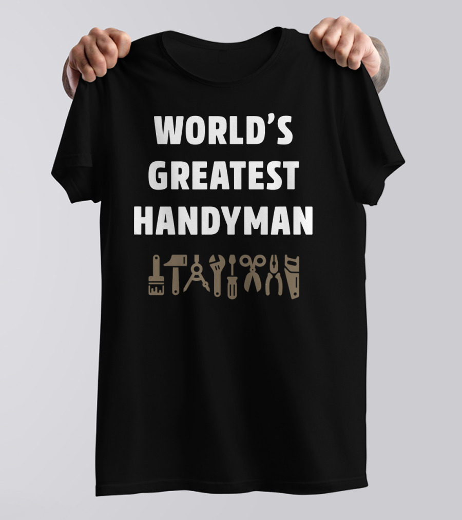 WORLD'S GREATEST HANDYMAN TOOLS ICONS T-Shirt