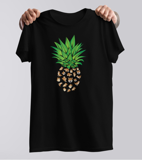 Akita Dog Pineapple Shiba Inu T-Shirt