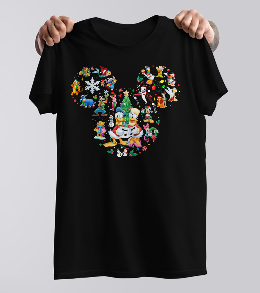 Donald And Daisy Mickey Holiday Friends Collection T-Shirt