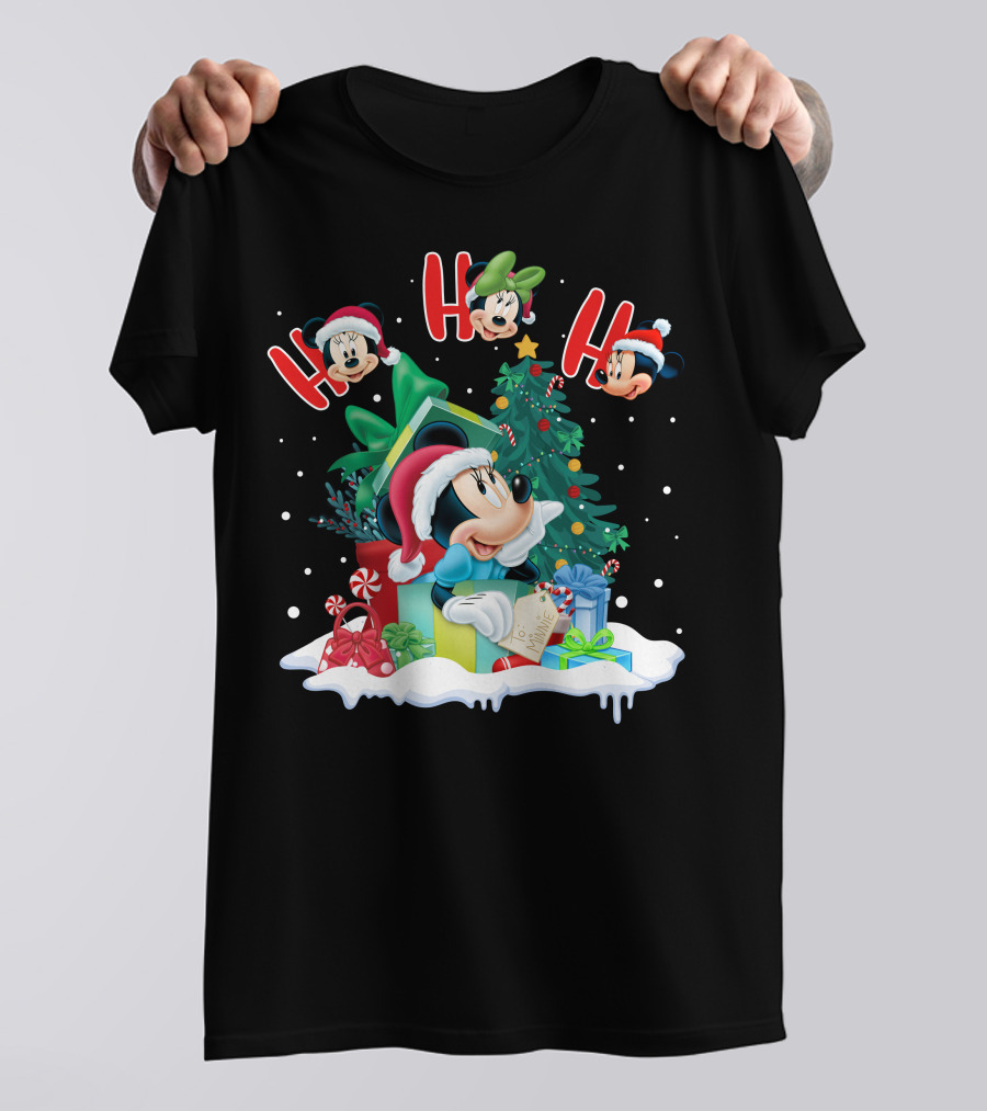 Ho Ho Ho Merry Christmas Minnie Mouse Holiday Magic T-Shirt