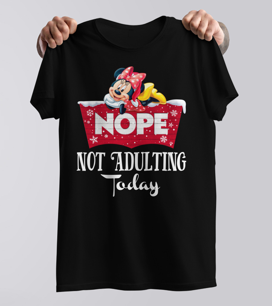 Minnie Nope Not Adulting Today T-Shirt