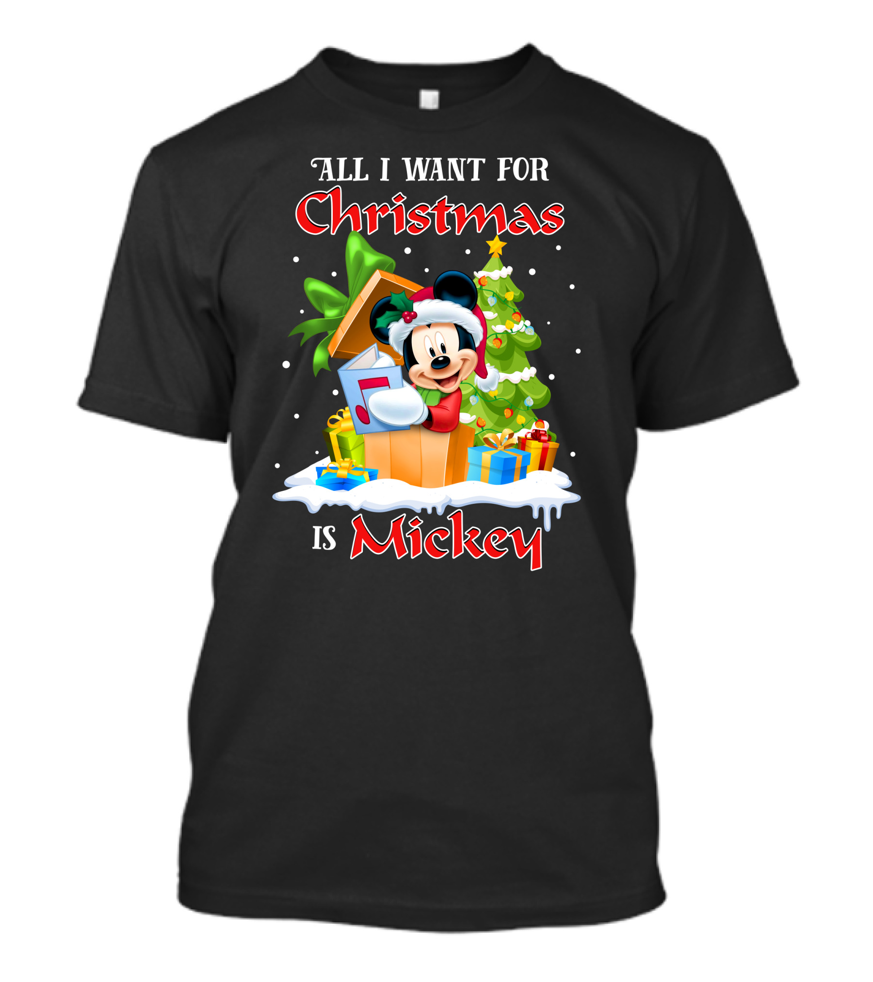 All I Want For Christmas Is Mickey T-Shirt