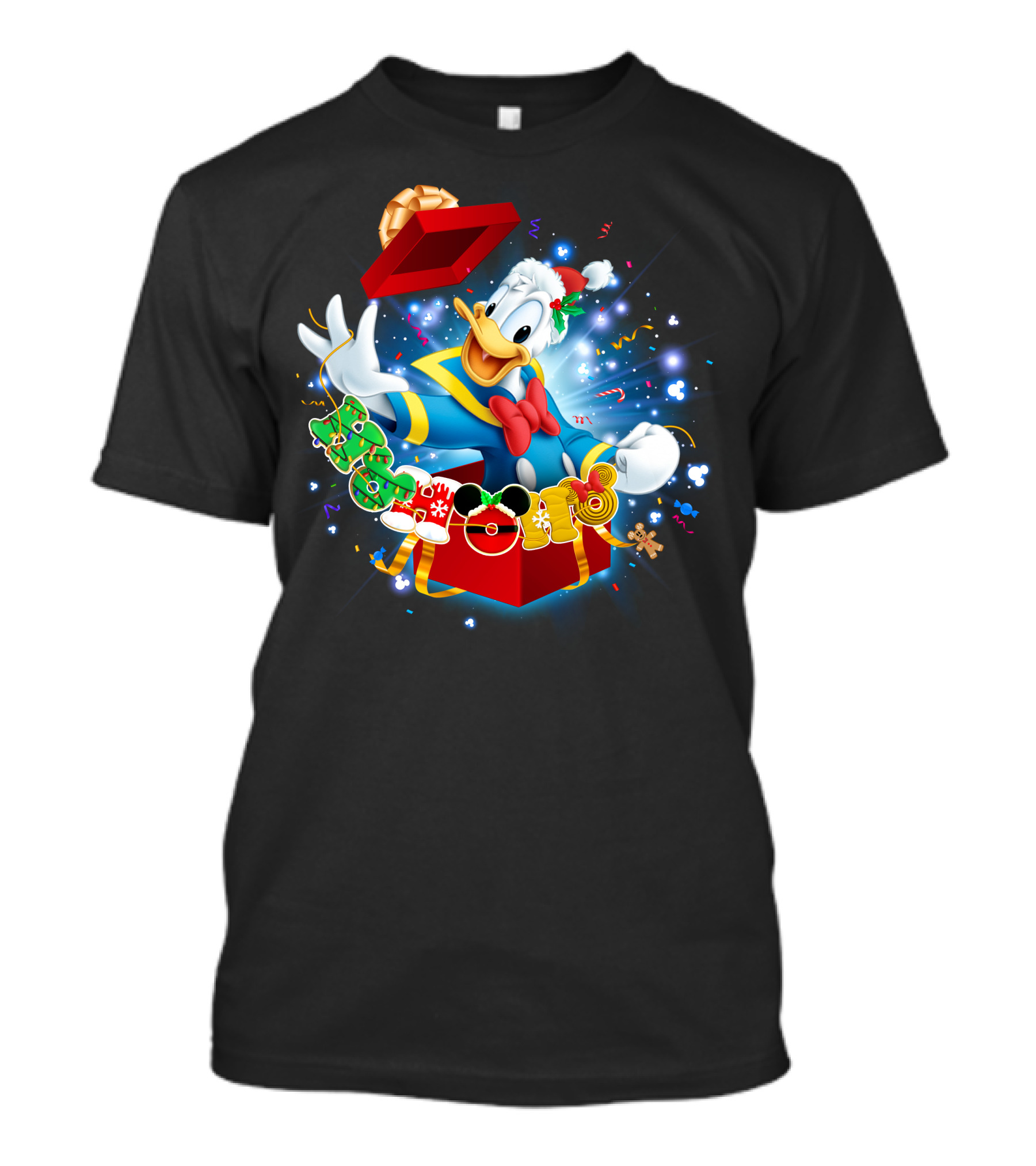 Donald Duck Christmas Magic Holiday Surprise T-Shirt