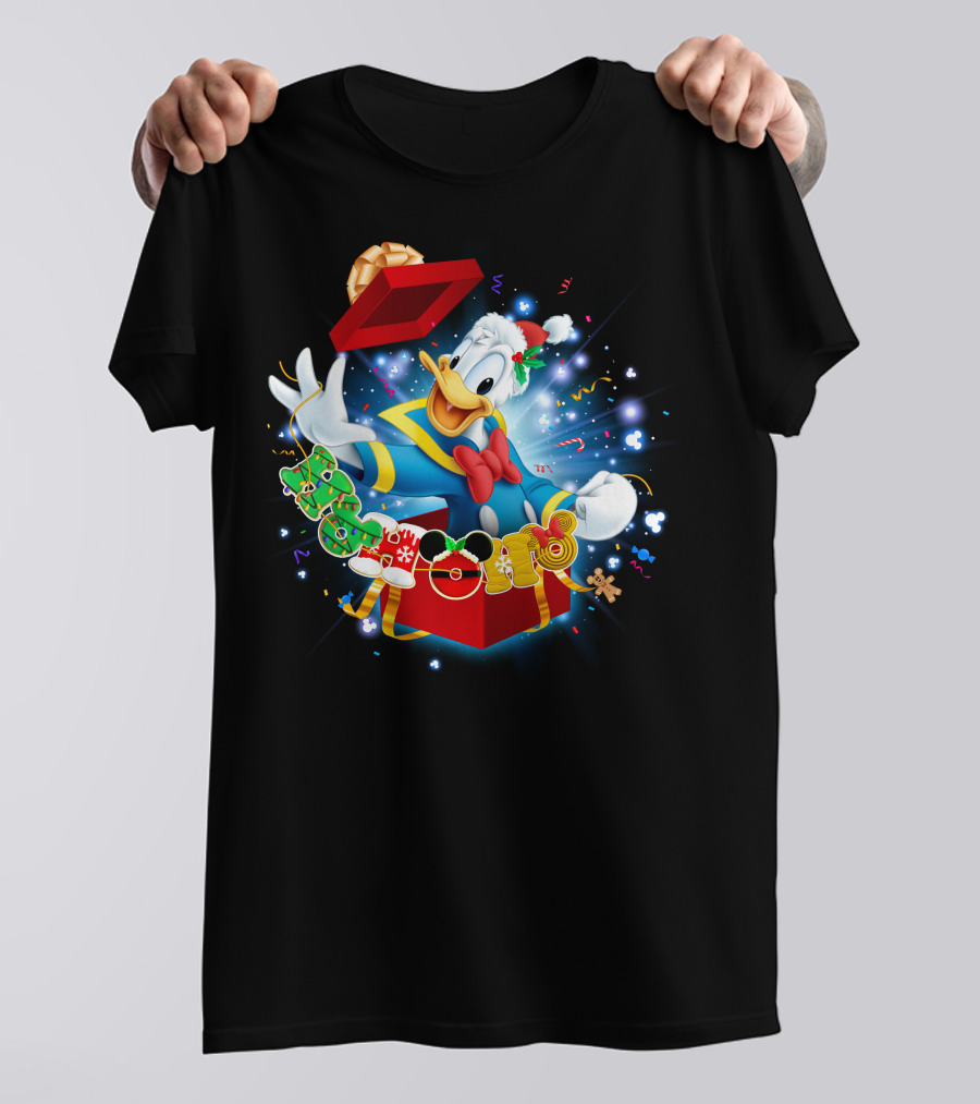 Donald Duck Christmas Magic Holiday Surprise T-Shirt