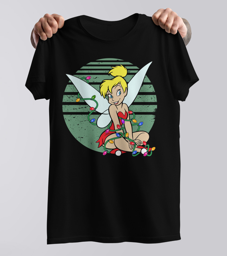 Tinkerbell Christmas Lights Fairy Wings Magic T-Shirt