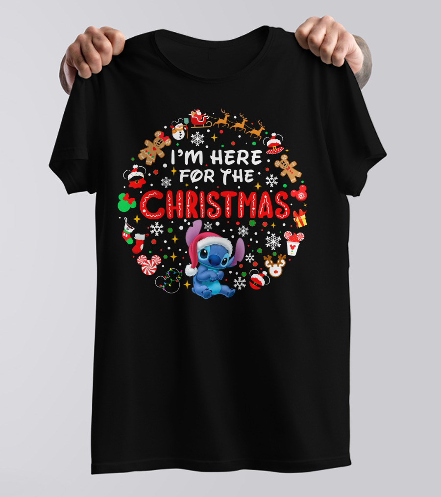 I'm Here For The Christmas Stitch Holiday Celebration T-Shirt