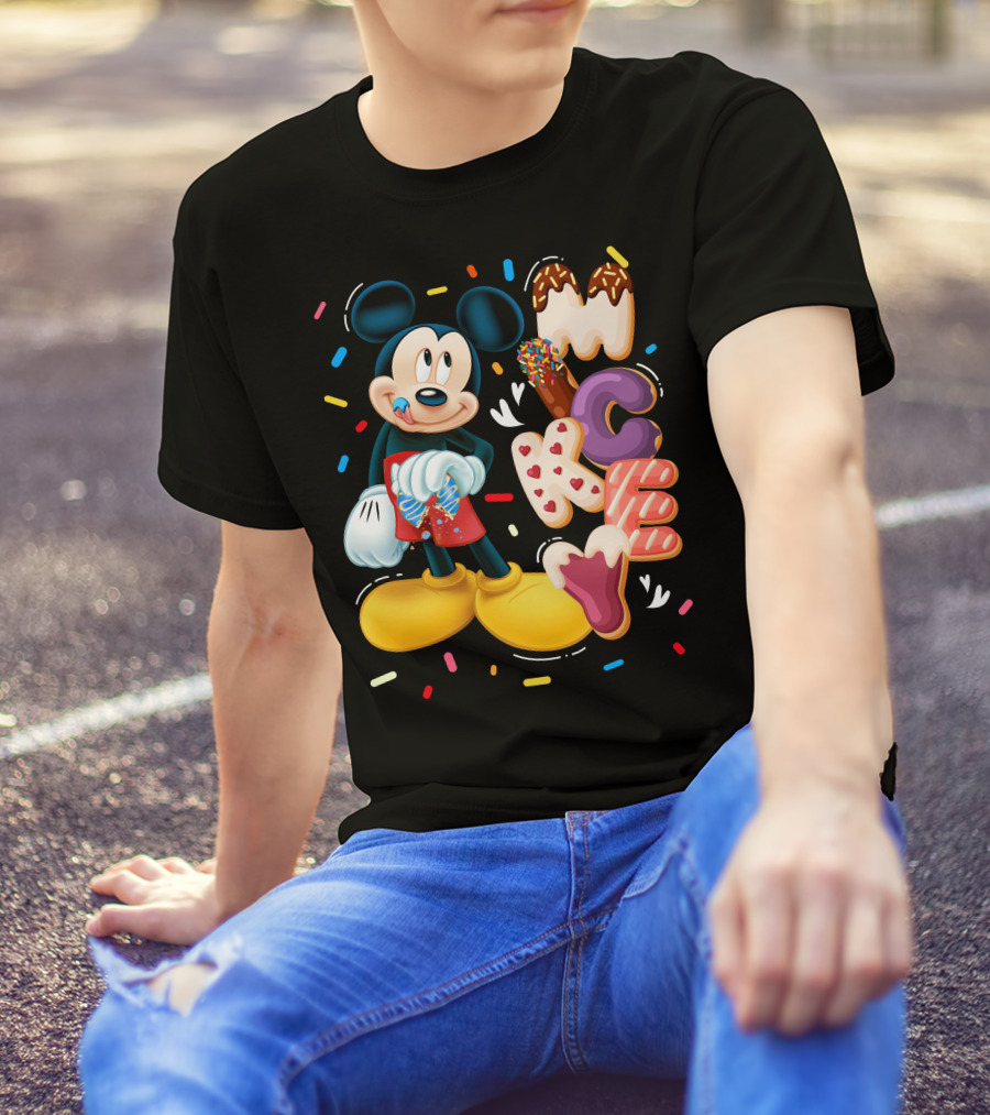 Mickey Mouse Donut Sprinkles T-Shirt