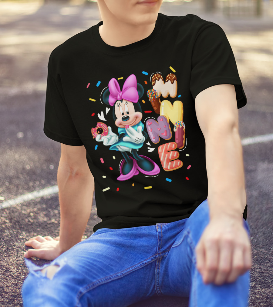 Minnie Donut And Sprinkles Theme T-Shirt