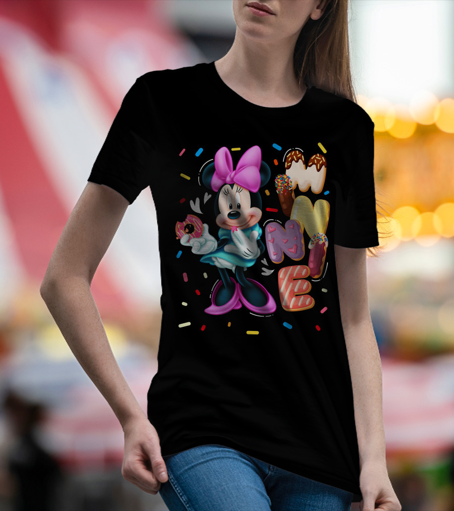 Minnie Donut And Sprinkles Theme T-Shirt