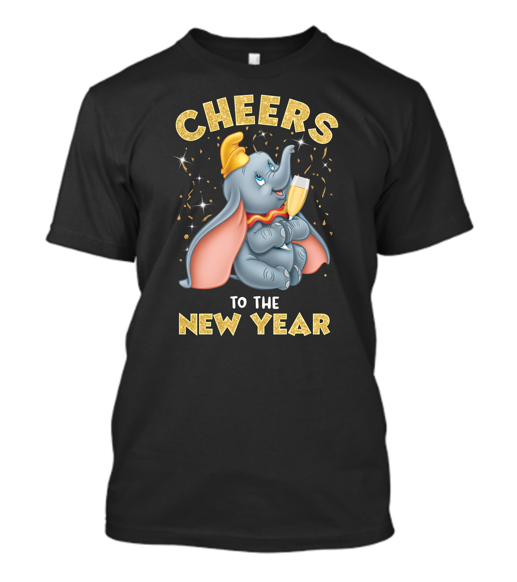 Cheers To The New Year Elephant Champagne Celebration T-Shirt