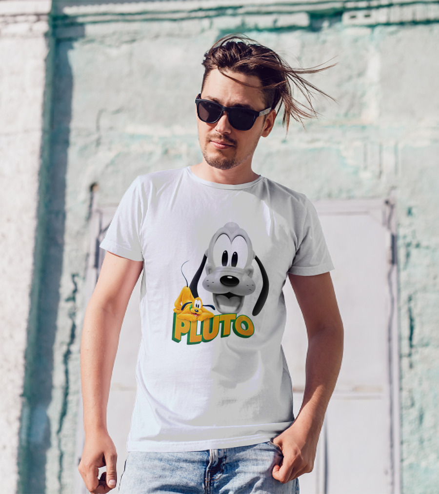 Pluto Cartoon Dog Disney Animation Character T-Shirt