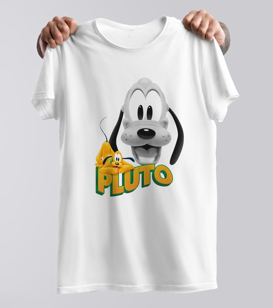 Pluto Cartoon Dog Disney Animation Character T-Shirt