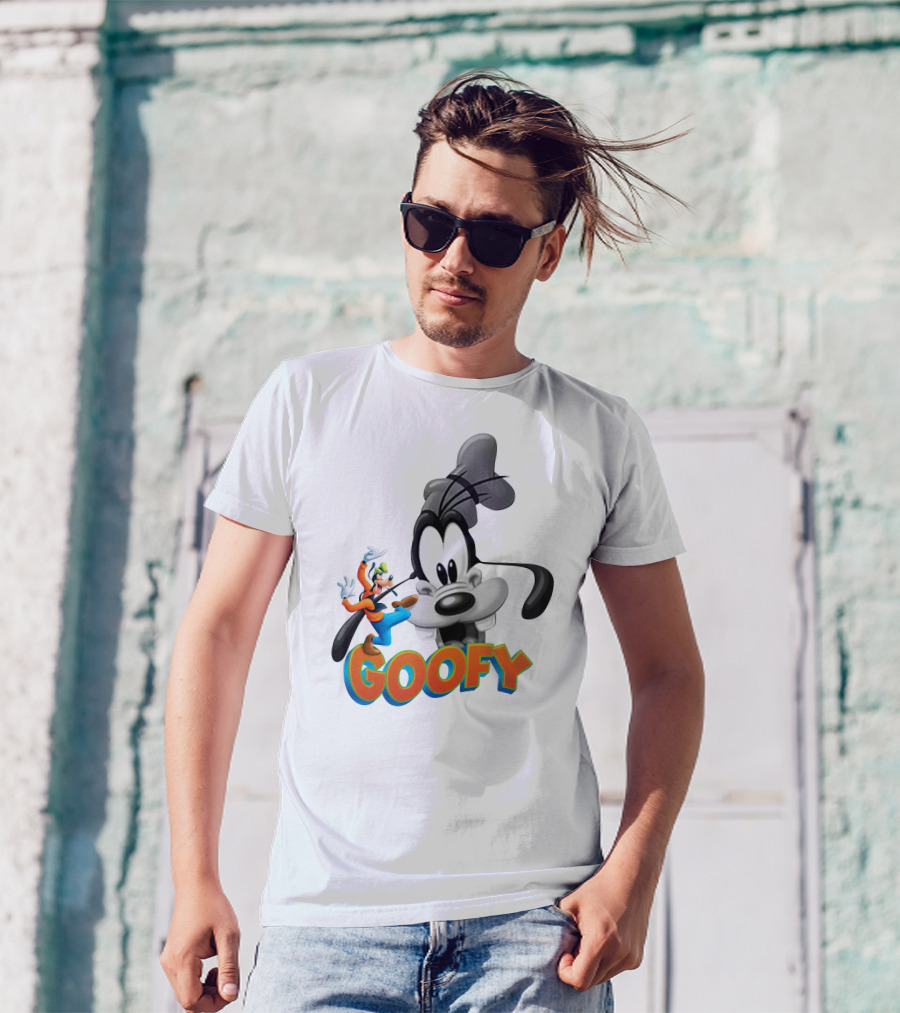 Goofy Disney Character With Classic Animation Style T-Shirt