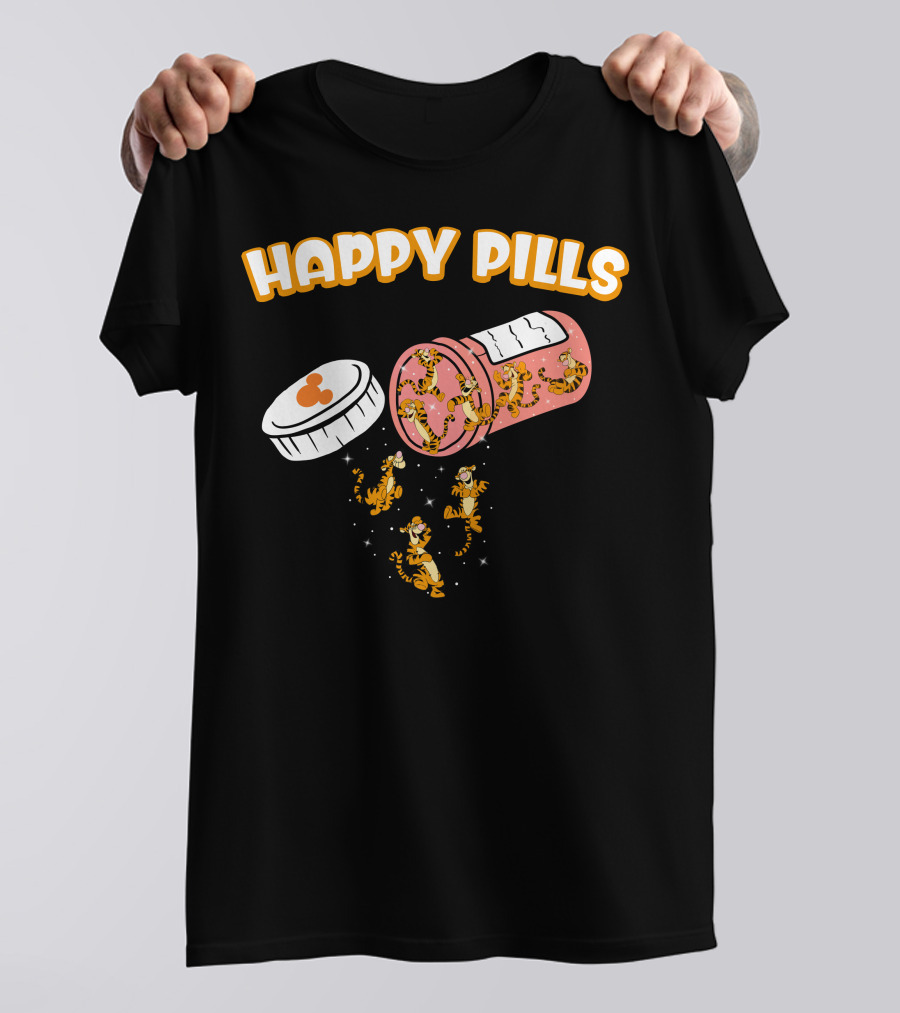 HAPPY PILLS TIGGER Capsule Spill T-Shirt