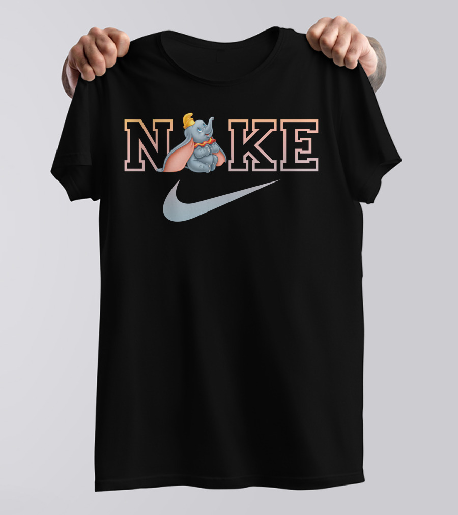 Dumbo Nike Logo With Flying Elephant And Swoosh T-Shirt